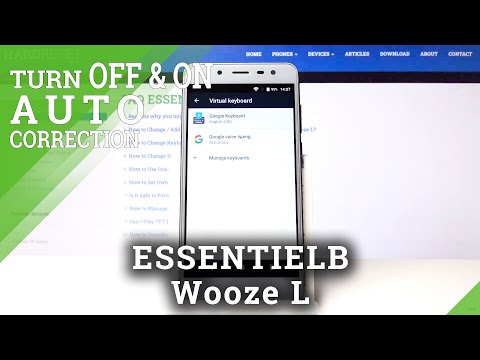 ESSENTIELB Wooze L – Activate & Use Auto-Correction Option