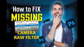 How to Fix Missing Camera raw filter in Photoshop । Masum Designer