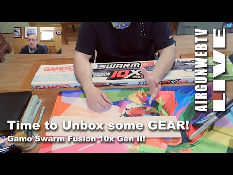 AIRGUNWEBTV LIVE! - Unboxing the JSB Hades 30 Cal, Gamo Swarm Fusion 10x Gen 2, and Airgun Expo 2021