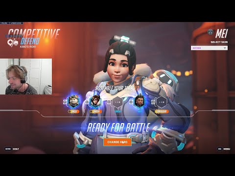 WHAT A TOP 500 MEI LOOKS LIKE! DANTEH MEI GAMEPLAY OVERWATCH SEASON 17