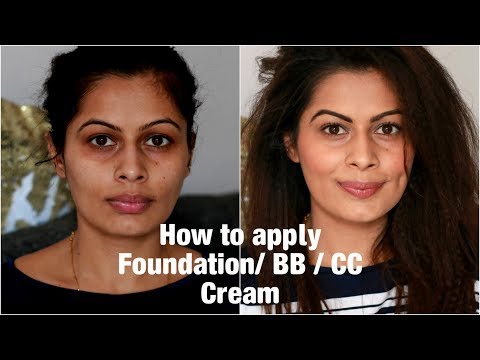 Makeup Basics:How to apply Foundation / BB / CC cream | फाउंडेशन लगाने का सबसे अच्छा तरीका | Kavya K Video
