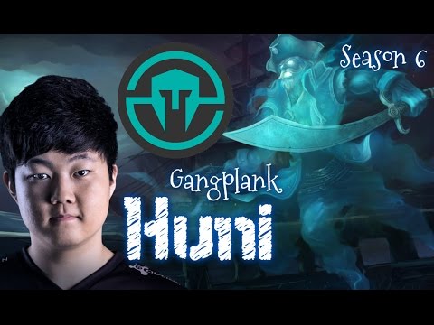 IMT Huni GANGPLANK Top vs Darius - Patch 6.3 NA | League of Legends