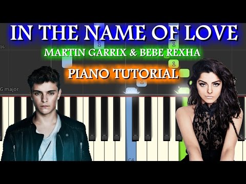 Martin Garrix & Bebe Rexha  - In The Name Of Love  Piano Tutorial|Chords+Lesson+InstrumentalCover