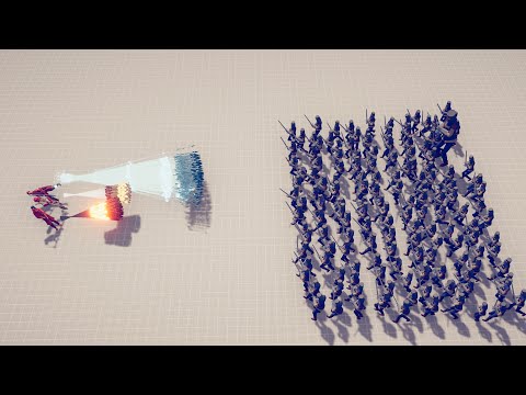 ICE & FIRE & FIREWORK GODS vs 100x EVERY UNIT - Totally Accurate Battle Simulator TABS