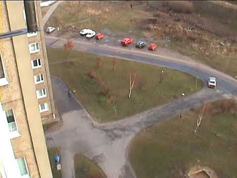 Poznań, Piątkowo: widok z balkonu - zima/wiosna 2000