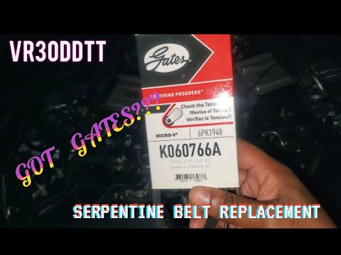 Q50 Gates Serpentine belt replacement vr30ddtt