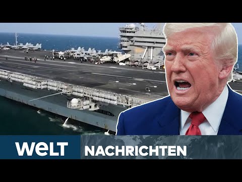 Video Thumbnail: IRAN: Armada von Trump in Position! USA ziehen Schlinge zu! Angriff auf Atomprogramm? I WELT STREAM