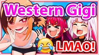 Calli and IRyS Laughed After Hearing Gigi's Western Accent 【Hololive】