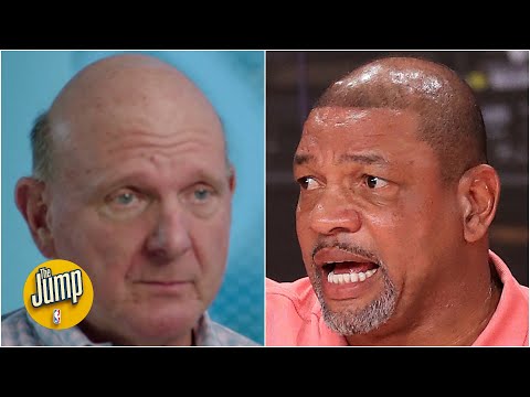 史蒂夫-鮑爾默解釋與 "導師 "多克-裡弗斯的離別，談快船隊的 "版本更新"--The Jump (Steve Ballmer explains parting with 'mentor' Doc Rivers, talks Clippers 'version update' | The Jump)