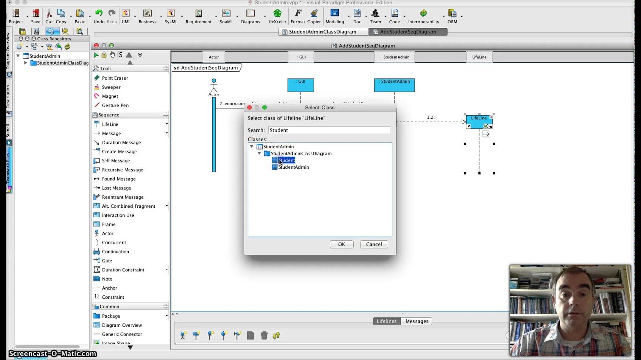 StudentAdminSequenceDiagram
