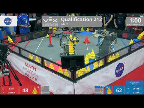 2018 VRC Math Q212 - 920C 3018A vs 7618B 2284A - 105 to 126