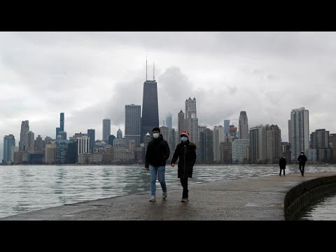 COVID-19案件在美國落網。 (COVID-19 cases falling in U.S.)