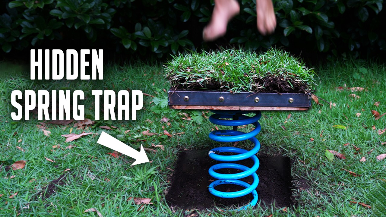 I Made a Spring Trap that Breaks Your Legs!