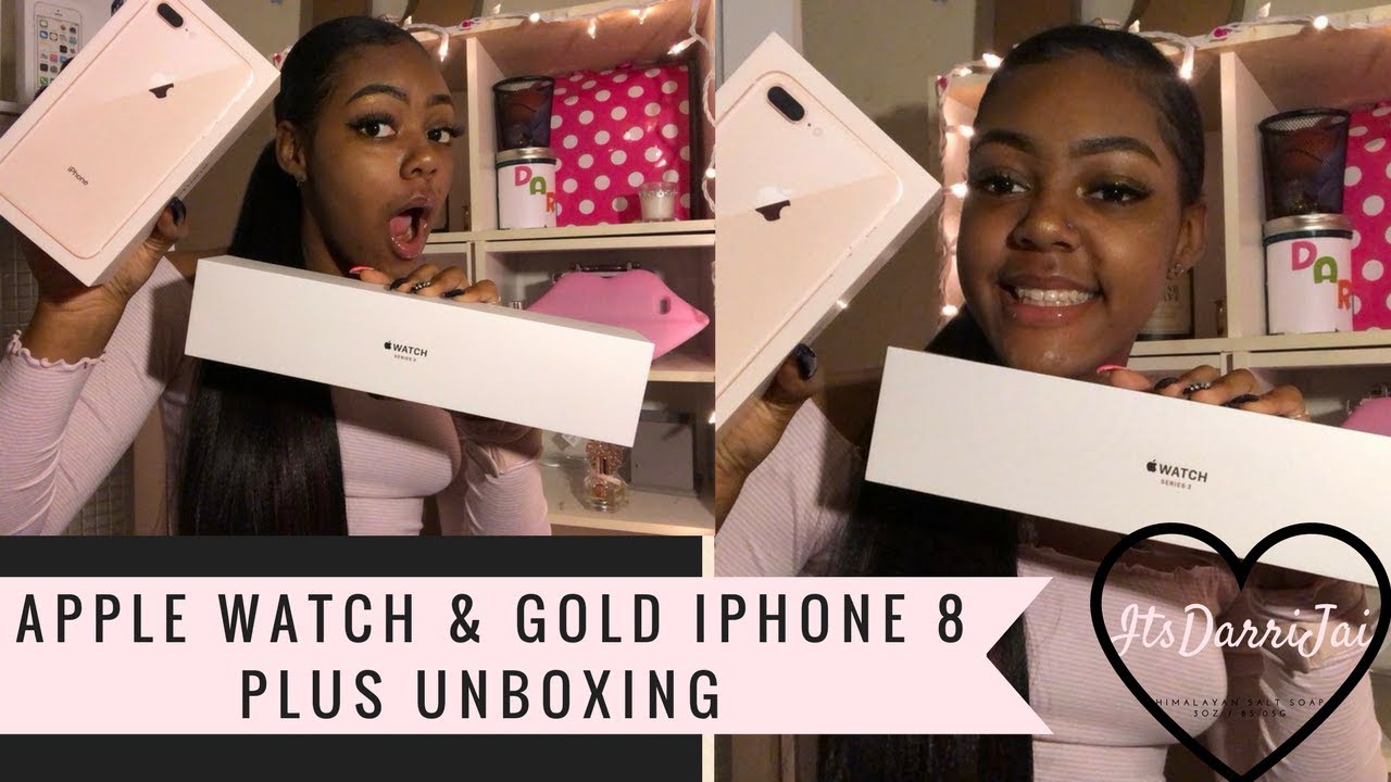 Apple Watch & Gold Iphone 8 Plus Unboxing