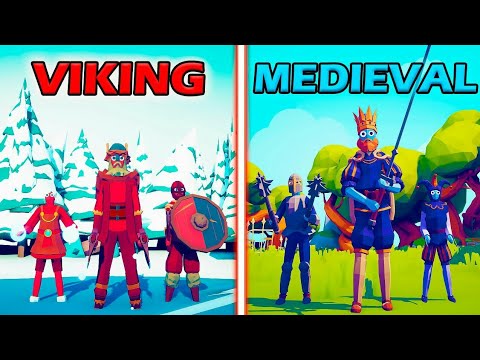 Tournament VIKINGS VS MEDIEVAL - Totally Accurate Battle Simulator TABS