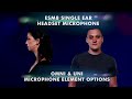 ESM/HSM Single & Dual Ear Headset Mics by Galaxy Audio