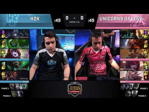 UOL vs H2K Highlights | EU LCS SUMMER 2017 | Unicorns of Love vs H2K Gaming