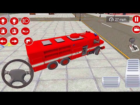 Real Fire Fighting Van Driver Simulator – Emergency Rescue Fire Truck Driving #2 –  Android Gameplay