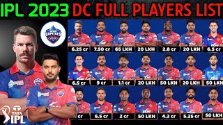 IPL 2023 Delhi Capitals Full Squad | DC Team Final Players List IPL 2023 | DC New Players IPL 2023