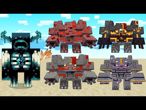Warden vs All Monstrosities (Minecraft Dungeons) Minecraft Mob Battle