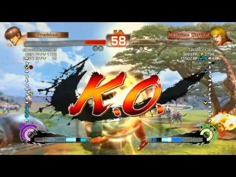 SSF4 AE 2012 elwoodblues0985 (Guy) vs Takamura360 (Ken) [HD]