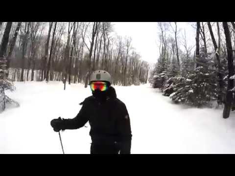 GoPro new HERO 2015  skiing at vallee du parc