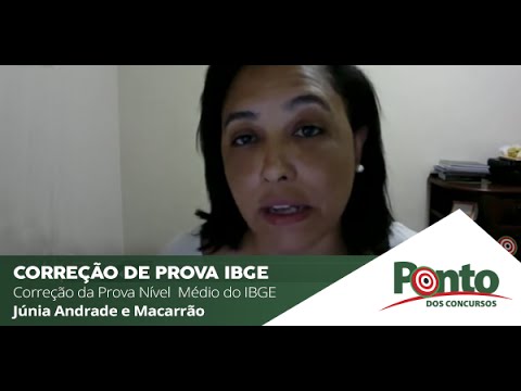Prova de nível médio para o IBGE do dia 17/04/2016