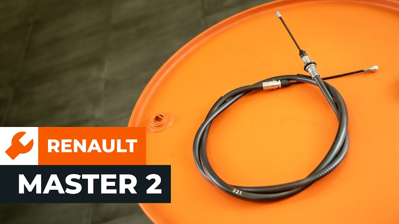 Kako zamenjati avtodel žica ročne zavore na avtu Renault Master 2 van – vodnik menjave