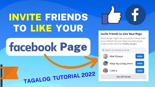 How to INVITE FRIENDS to Like Page on Facebook / Tagalog Tutorial 2023