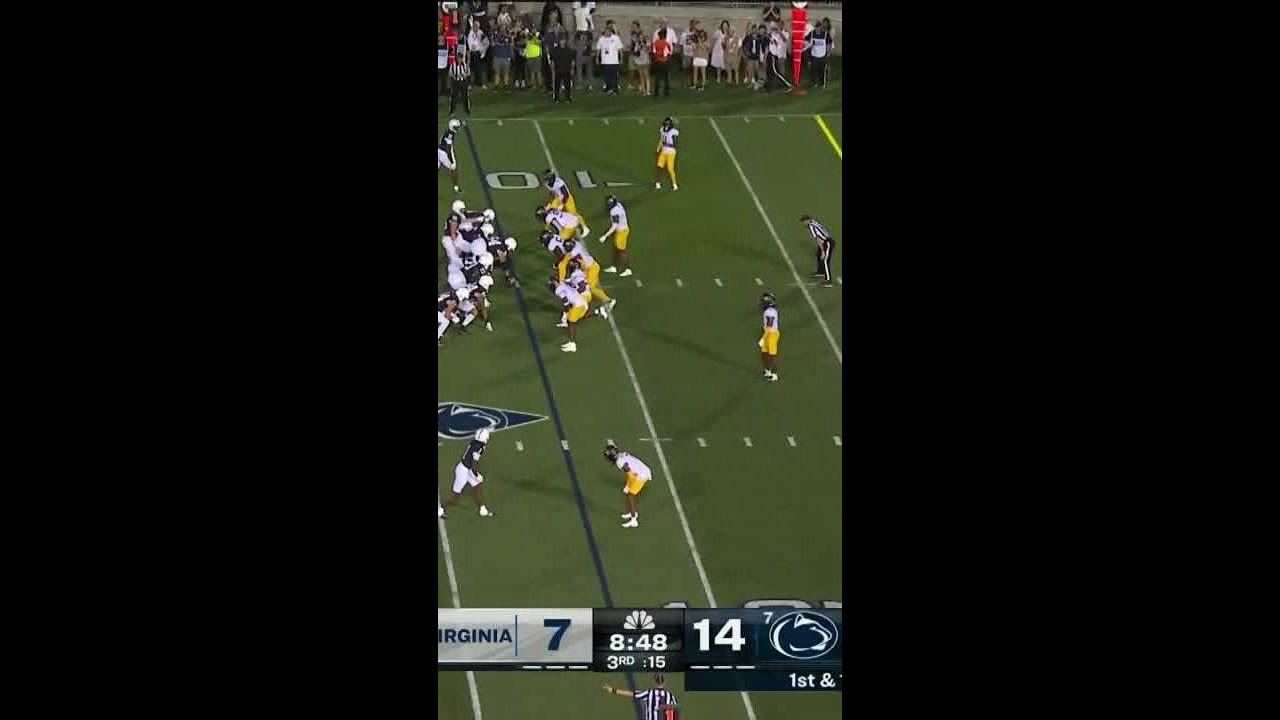 Drew Allar Floats it to KeAndre Lambert-Smith for the TD vs. West Virginia | Penn State Football