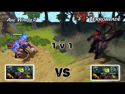 Arc Warden vs Terrorblade | Same items 1v1 who wins??