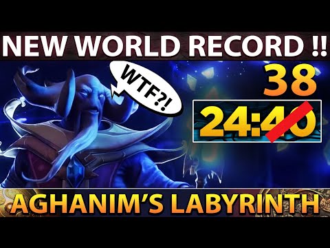 NEW WORLD RECORD !! 24:38 MIN FASTEST Aghanim's Labyrinth Run - TI10 Summer Event Dota 2