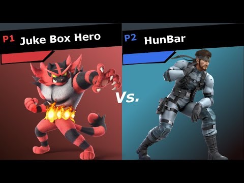 SR8 SSBU- Juke Box Hero (Incineroar) Vs. HunBar (Snake) Smash Ultimate