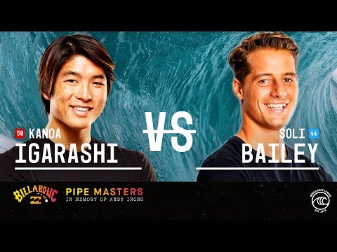 Kanoa Igarashi vs. Soli Bailey - Round of 32, Heat 12 - Billabong Pipe Masters 2019