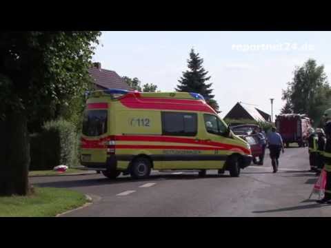 Mehrere Verletzte bei Schweren Unfall in Retzow - Amt Friesack
