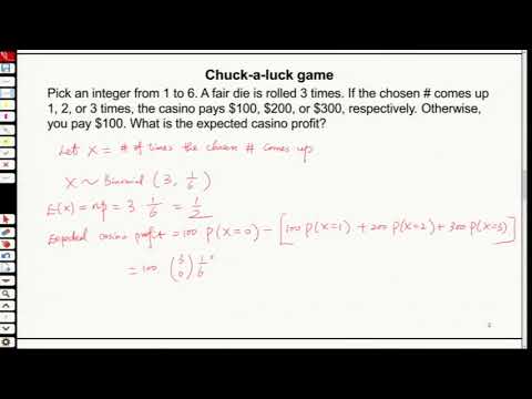 PoissonDist03 Review Problem  Chuck a Luck Game Source