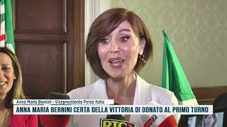 ANNA MARIA BERNINI CERTA DELLA VITTORIA DI DONATO AL PRIMO TURNO