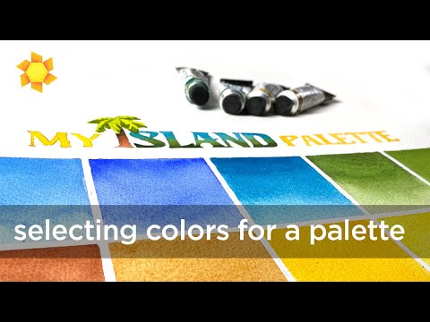 My island palette: Voting watercolor paints off (and on!) the island