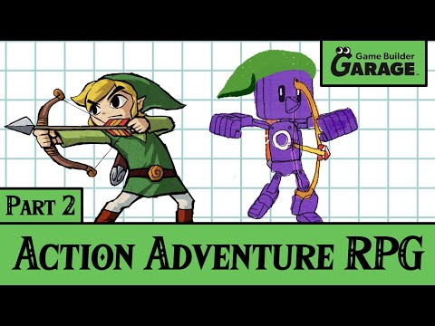 Let's Build an Action Adventure RPG in Game Builder Garage |  Part 2 (Launch Bow & Level Building)