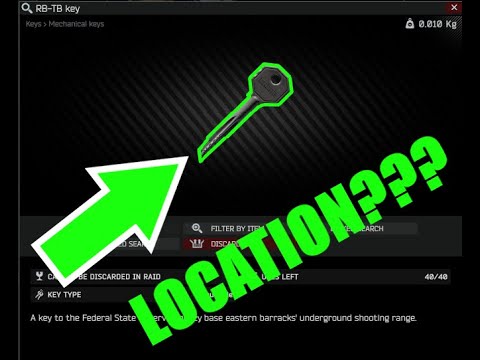 RB-TB Key // ESCAPE FROM TARKOV // RESERVE