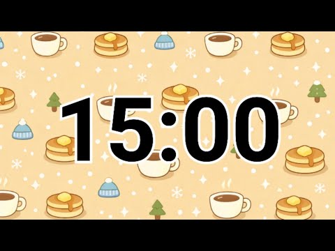 15-Minute Cozy Coffee & Pancake Timer ☕ Winter Focus Countdown