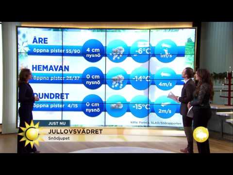 Snö och kallare väder på väg - Nyhetsmorgon (TV4)