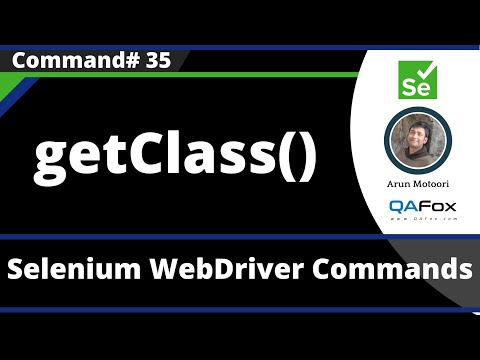 Getclass Command Selenium Webdriver