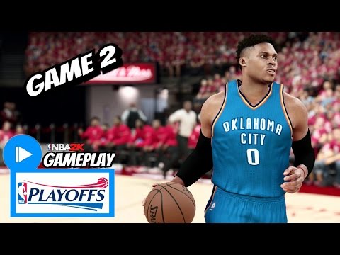 Russell Westbrook Full Highlights vs Rockets (2017 Playoffs First Round Game 2) NBA 2K17