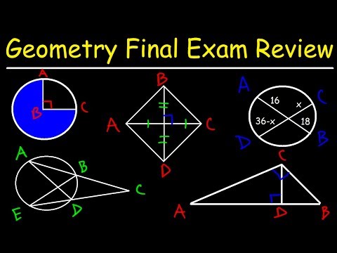 Geometry Final Exam Review - Study Guide Video