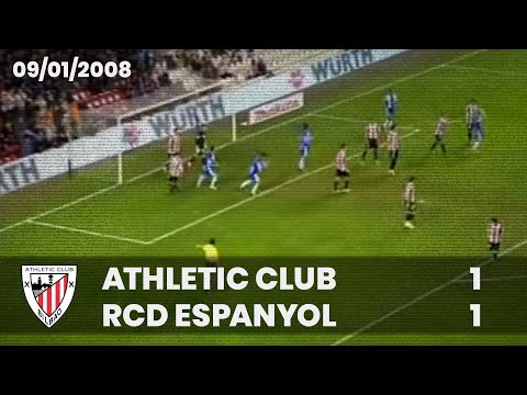 ⚽️ [Copa del Rey 07/08] 1/8 final (ida) I Athletic Club 1 - RCD Espanyol 1 I LABURPENA
