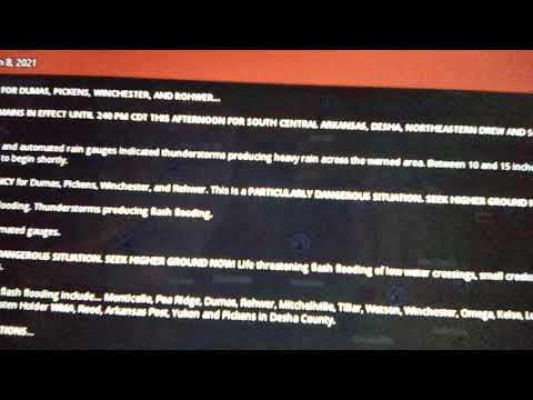 FLASH FLOOD EMERGENCY IN ARKANSAS AND MISSISSIPPI Severe Weather Coverage June 8, 2021 (Flash flood)