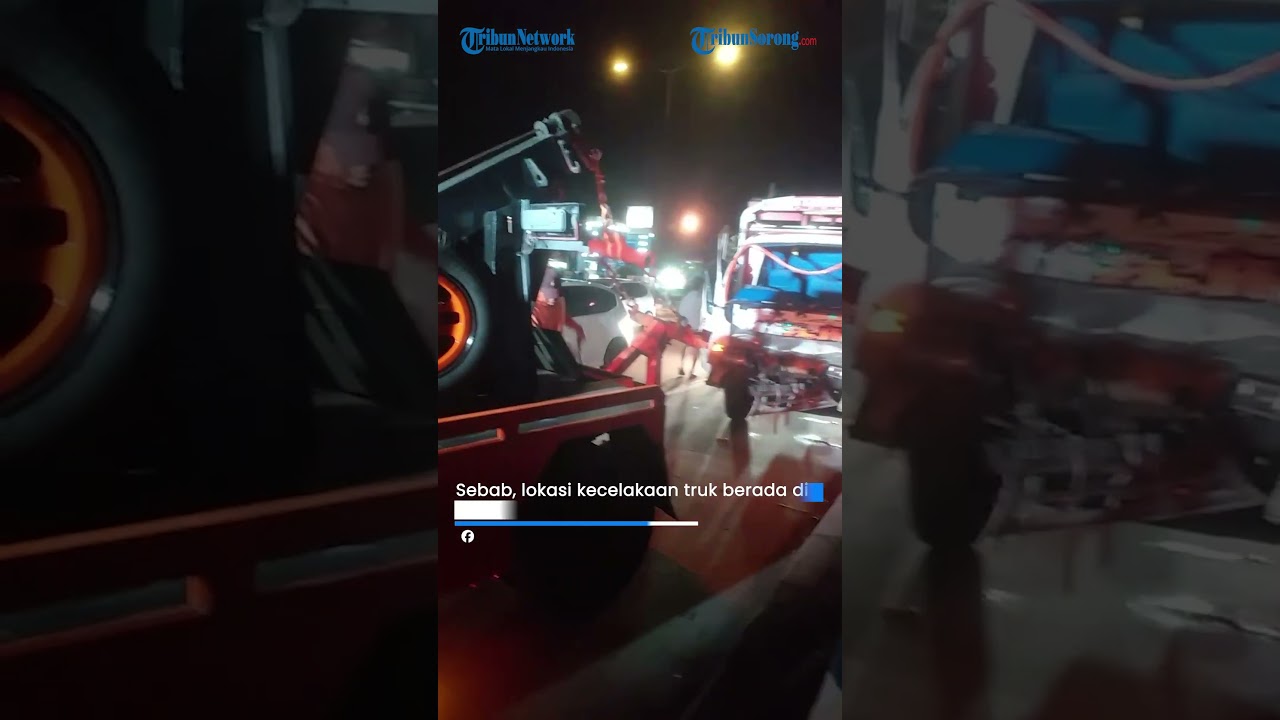 BREAKING NEWS Kecelakaan Truk Tanpa Muatan di Jalan Jogja Solo Klaten, Sopir Sempat Terjepit
