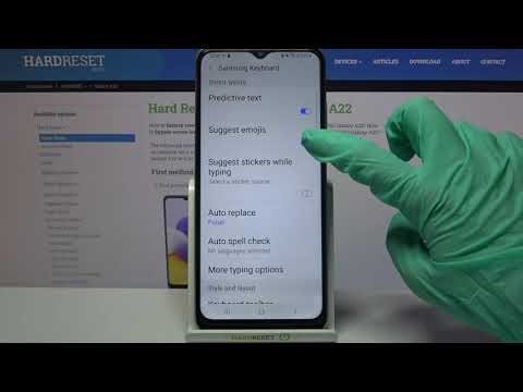 How to Enter Text Correction Options in SAMSUNG Galaxy A22 – Keyboard Settings