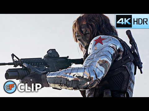 Highway Chase Scene | Captain America The Winter Soldier (2014) 4K HDR Movie Clip